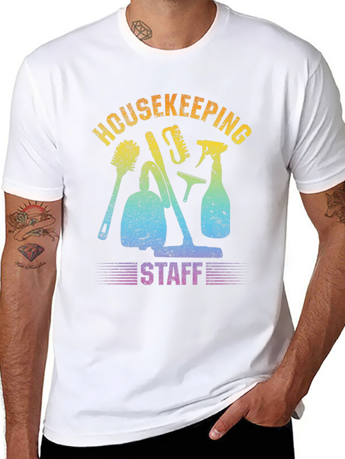 Housekeeping Staff T-Shirt - Cleaning Crew Apparel
