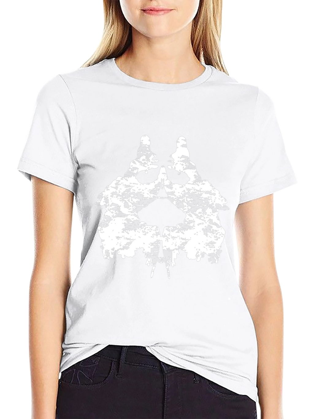 Grunge Skull Graphic Black T-Shirt