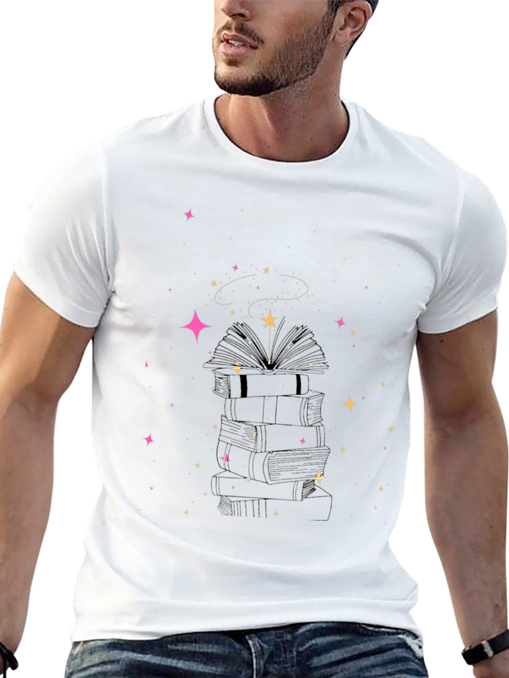 Magical Books T-Shirt - Unisex Starry Tee