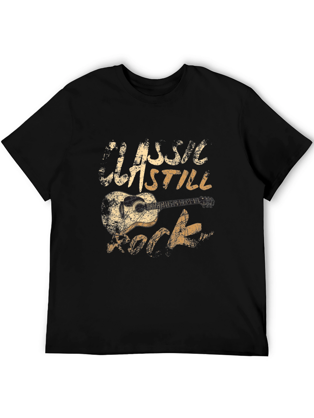Classic Still Rock Guitar Graphic T-Shirt