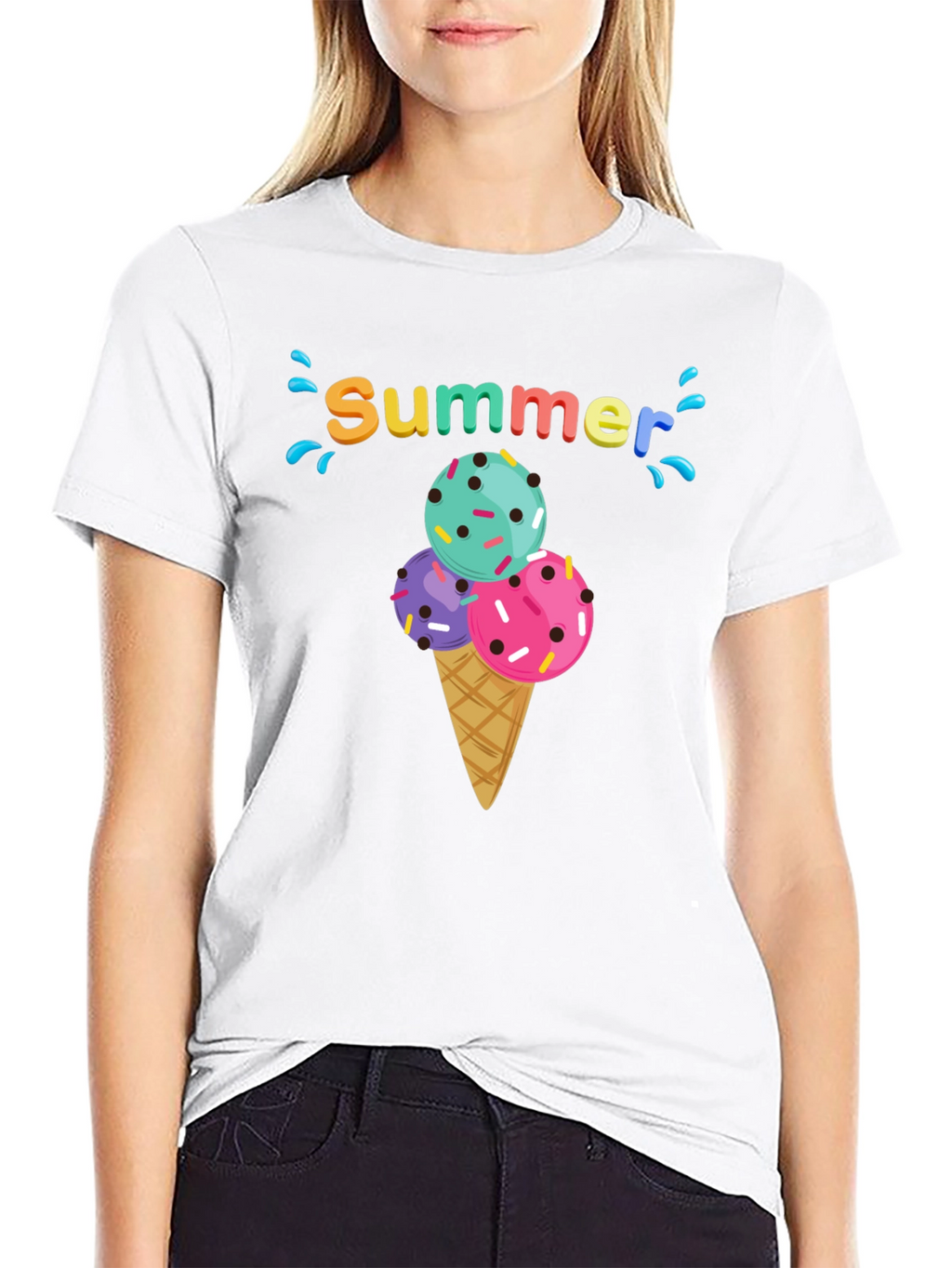 Summer Ice Cream Cone T-Shirt