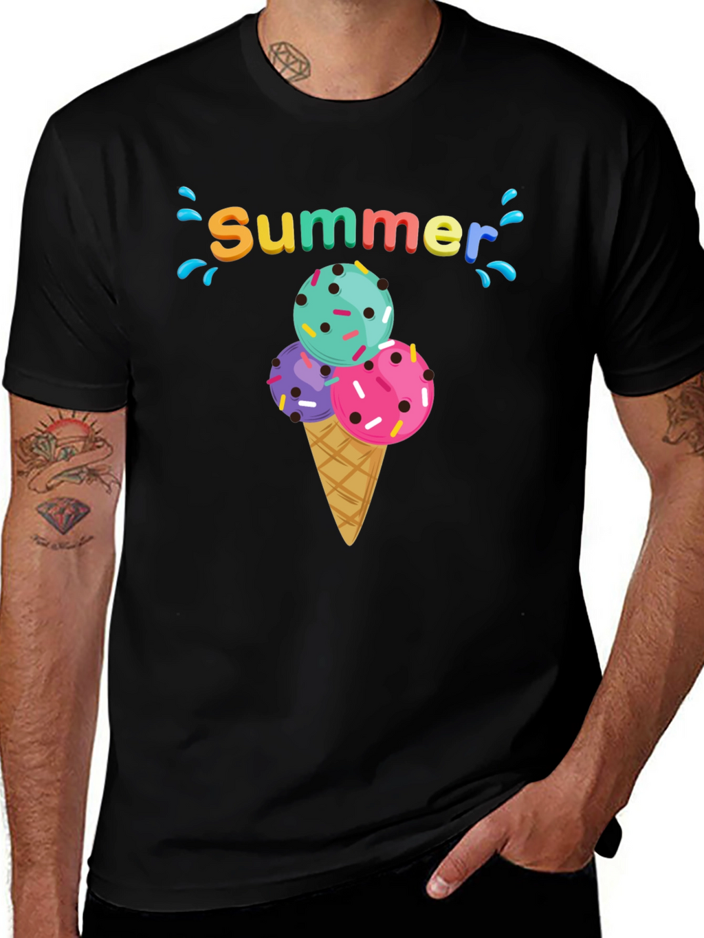 Summer Ice Cream Cone T-Shirt