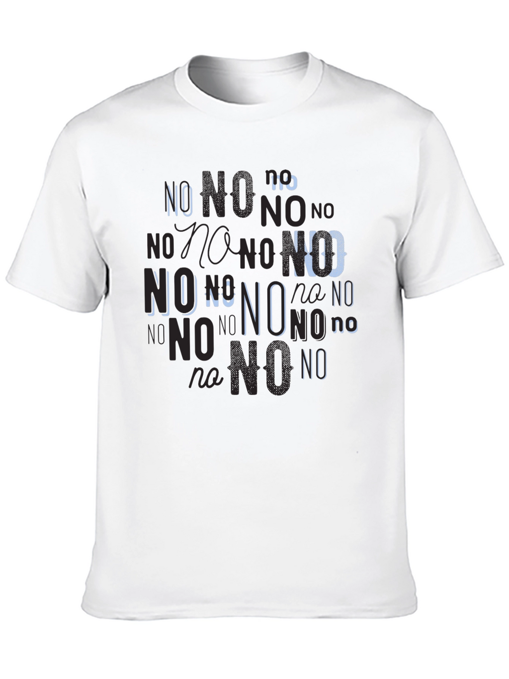 Statement Tee: No Graphic Print Black T-Shirt