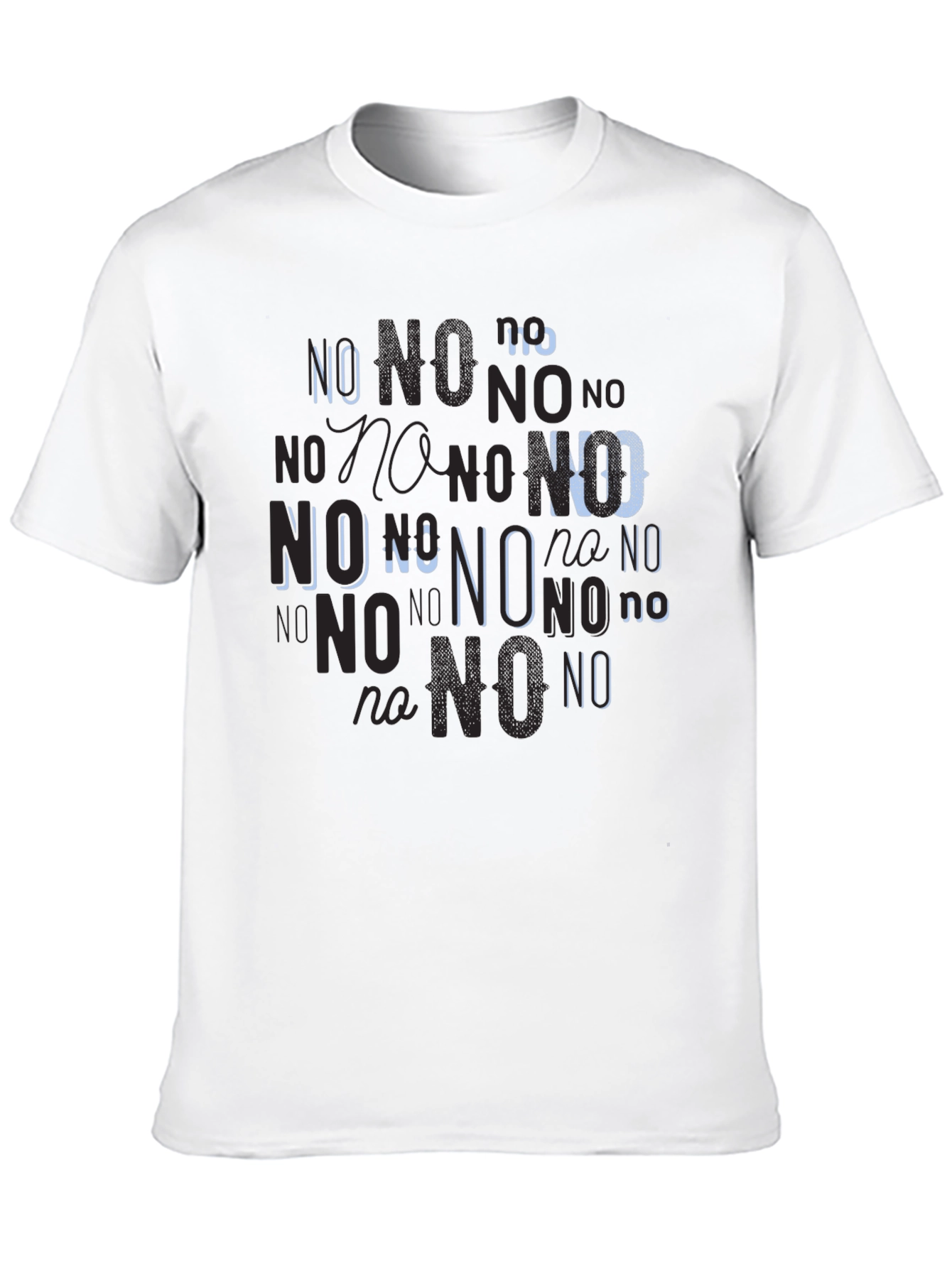 Statement Tee: No Graphic Print Black T-Shirt