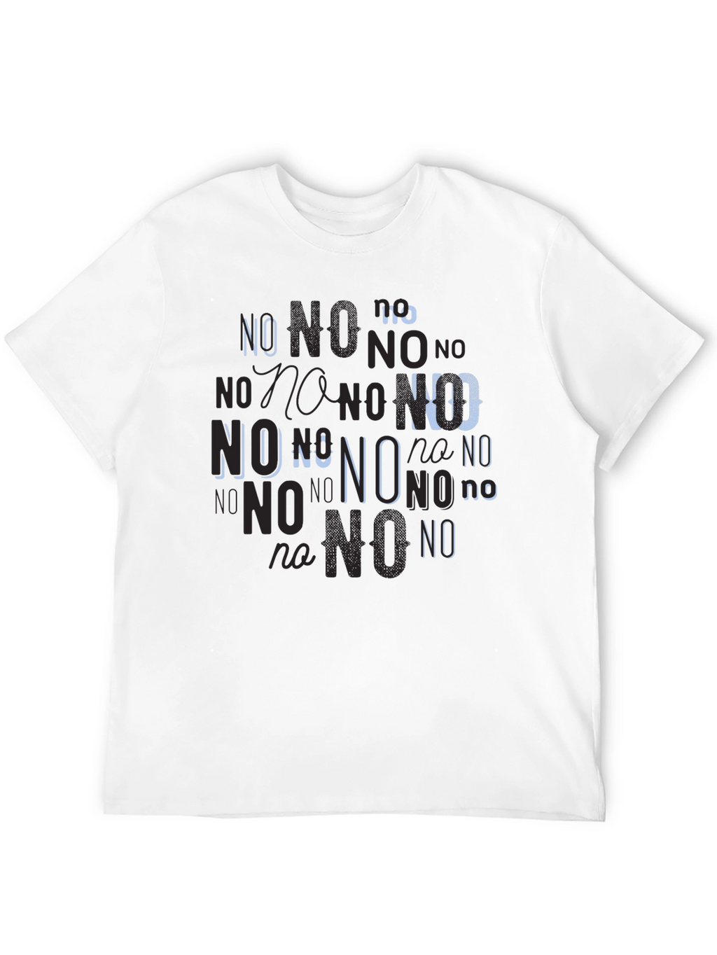 Statement Tee: No Graphic Print Black T-Shirt