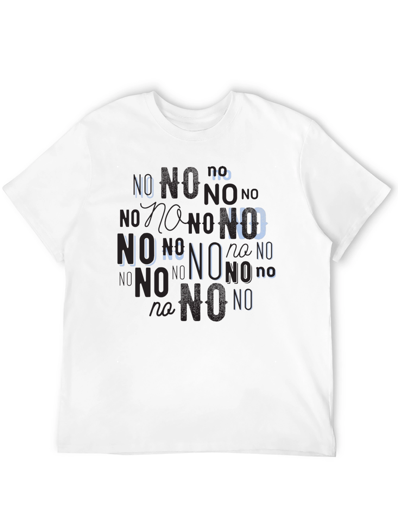 Statement Tee: No Graphic Print Black T-Shirt
