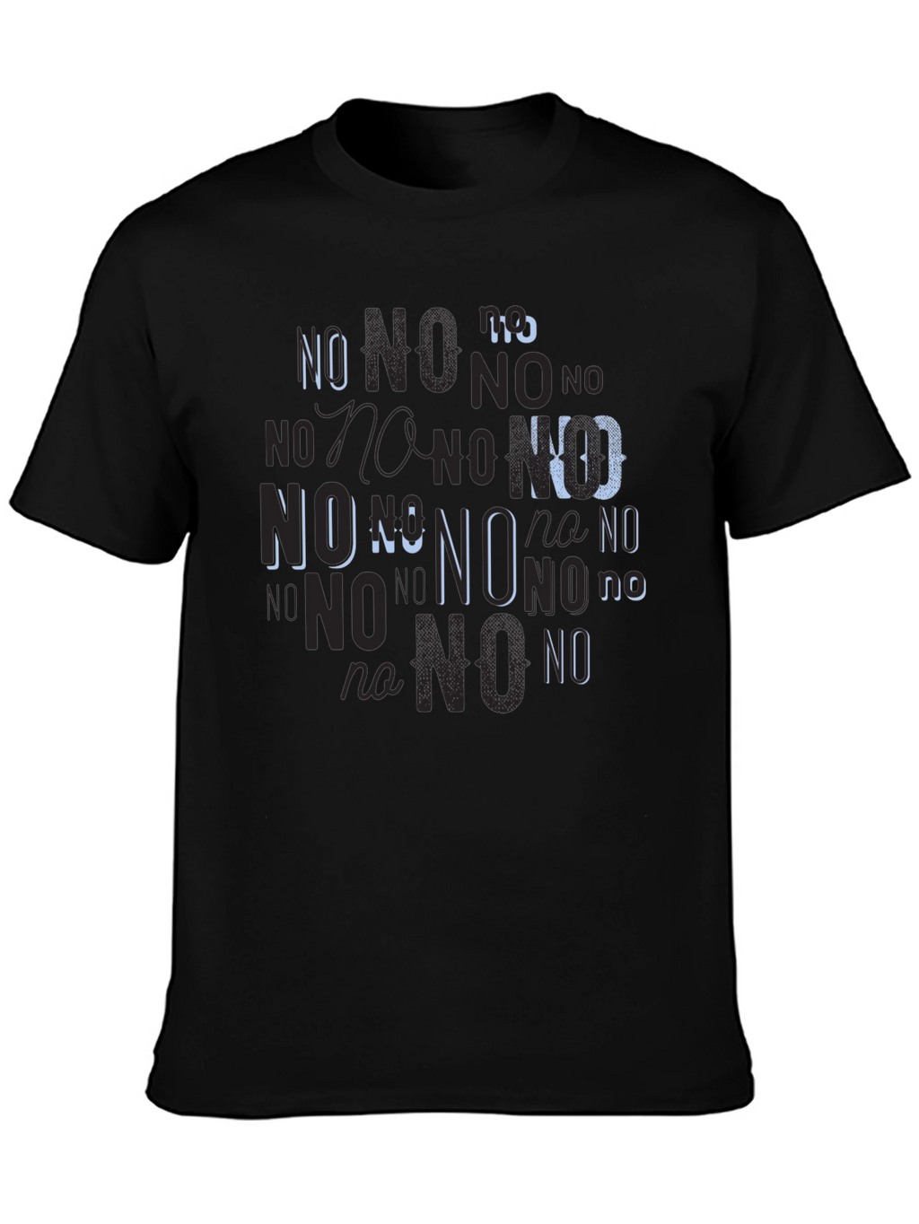 Statement Tee: No Graphic Print Black T-Shirt