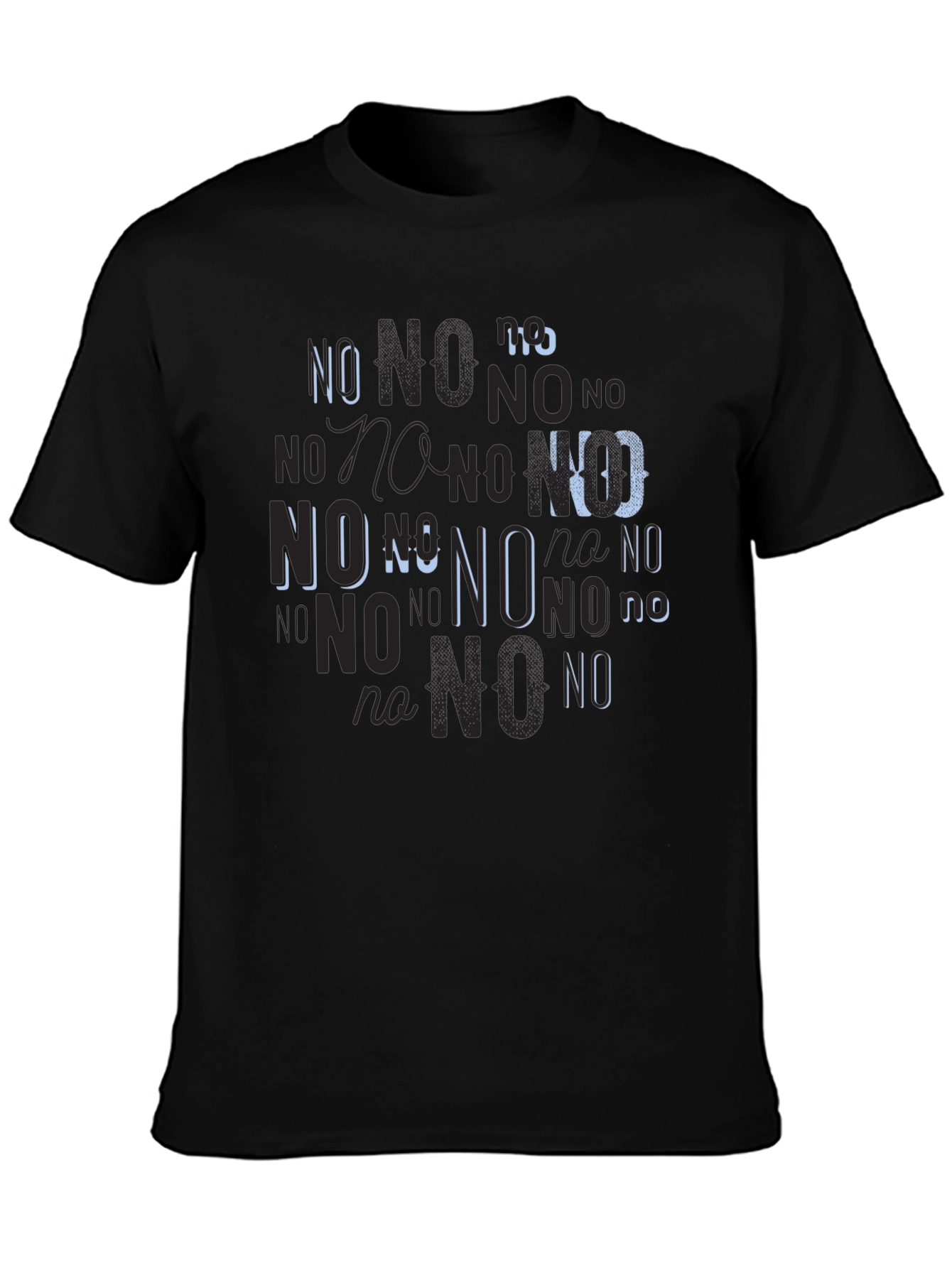 Statement Tee: No Graphic Print Black T-Shirt