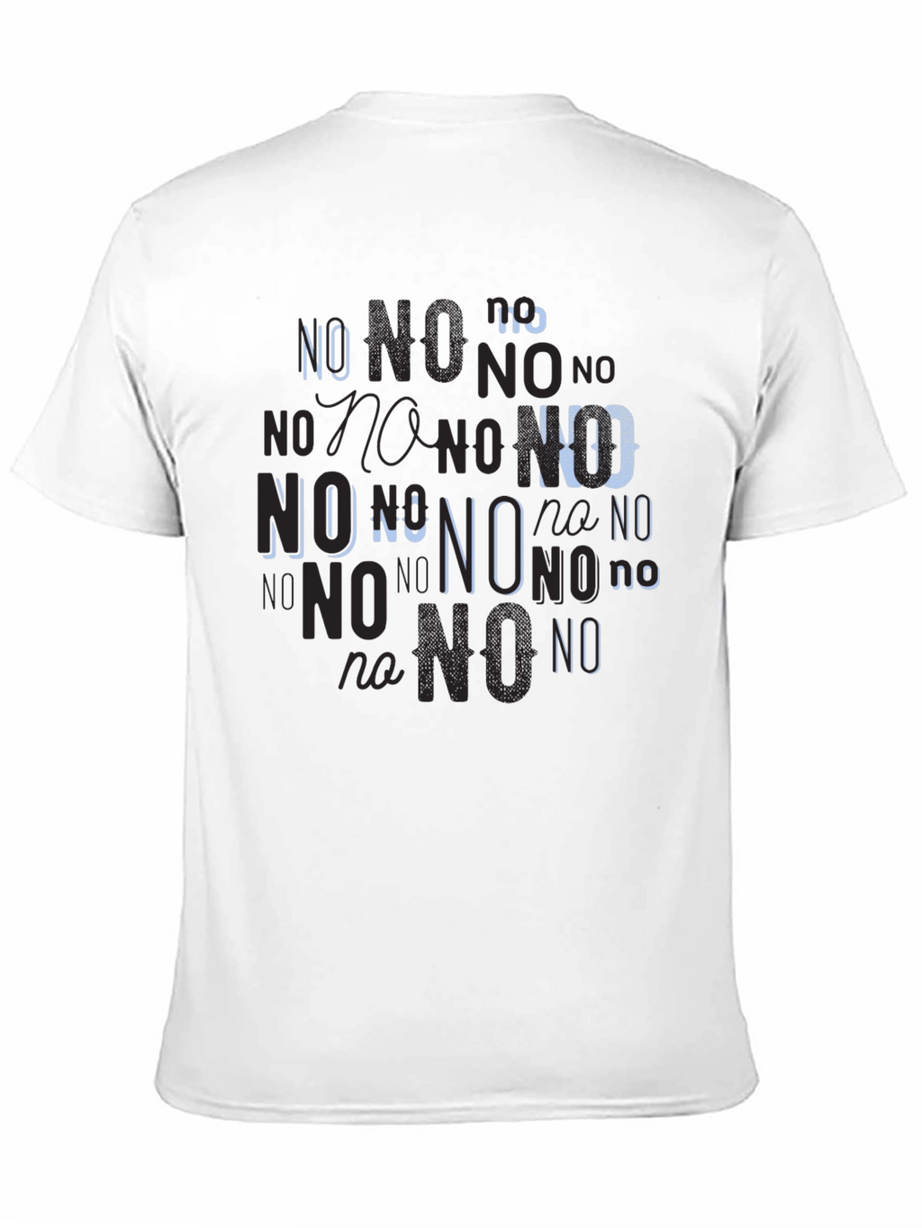 Statement Tee: No Graphic Print Black T-Shirt