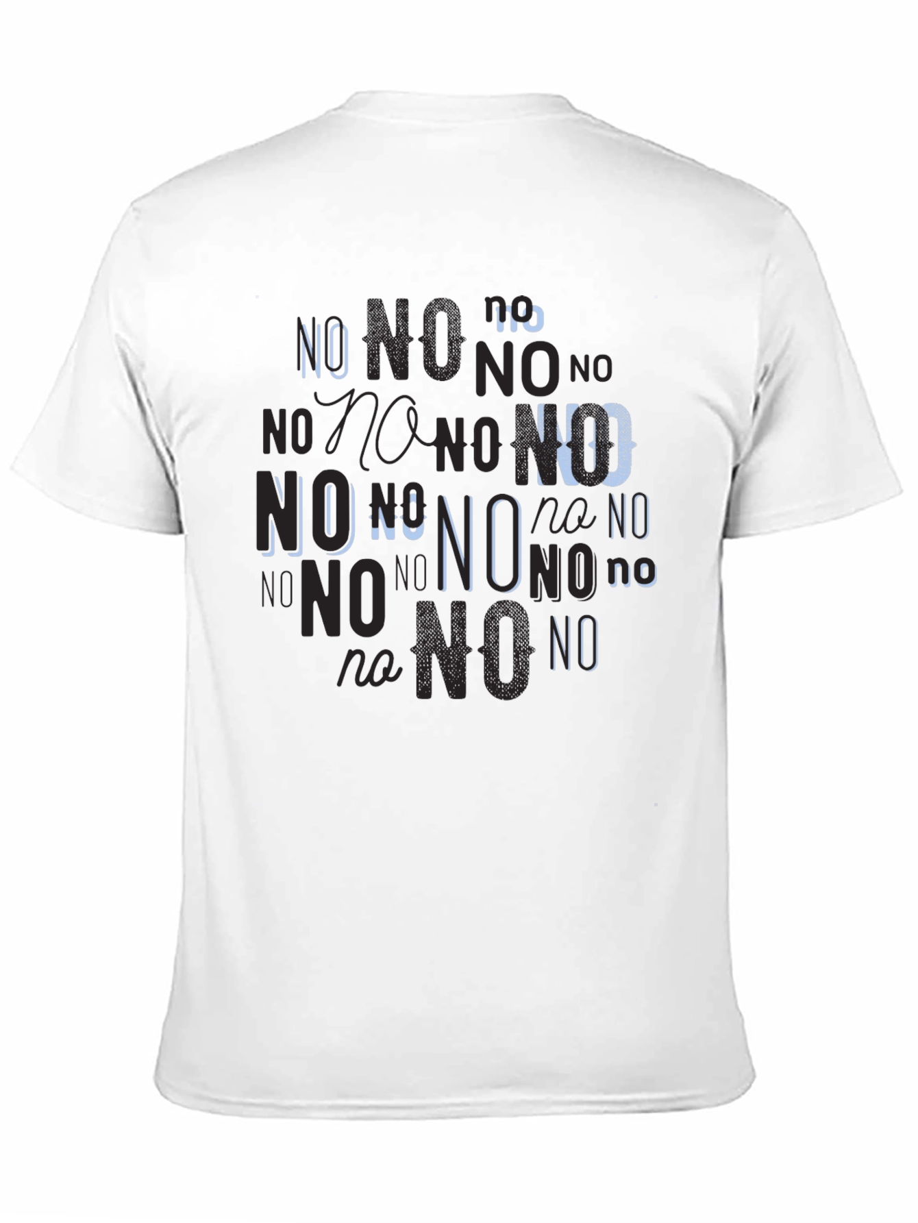 Statement Tee: No Graphic Print Black T-Shirt