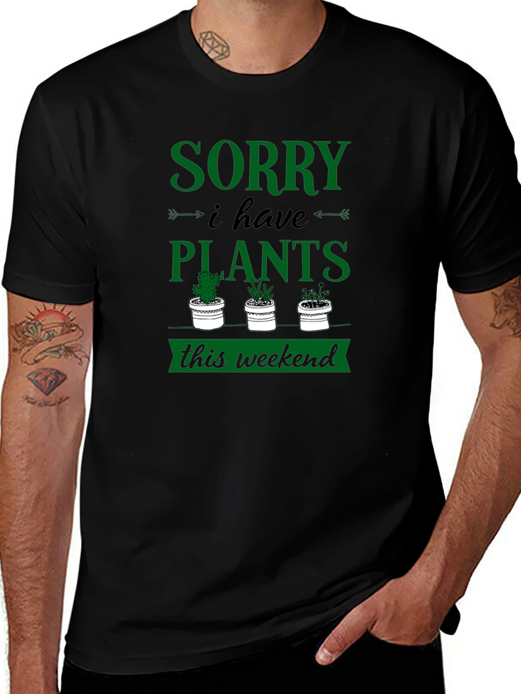 Sorry I Have Plants Weekend Graphic Tee