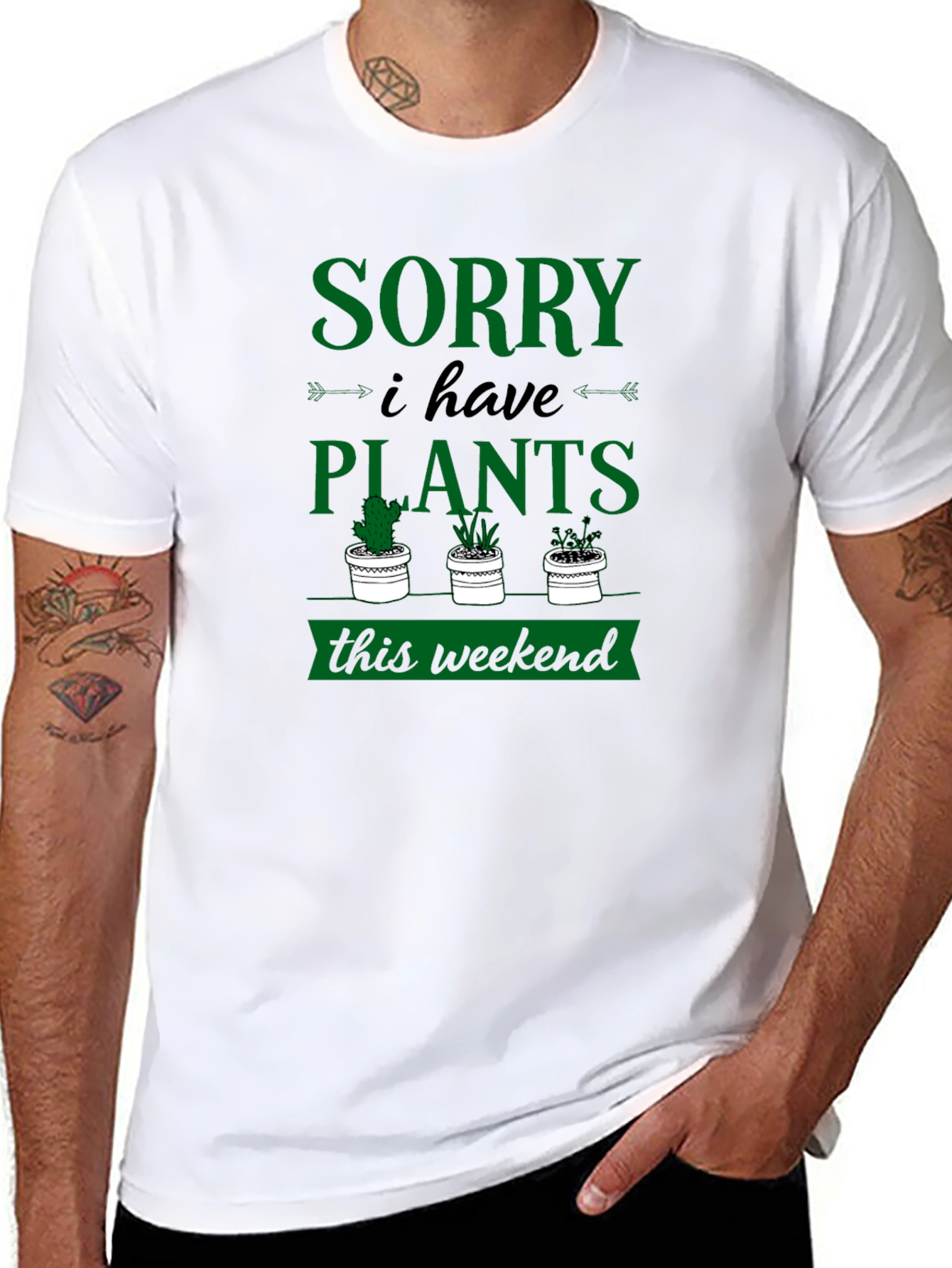 Sorry I Have Plants Weekend Graphic Tee
