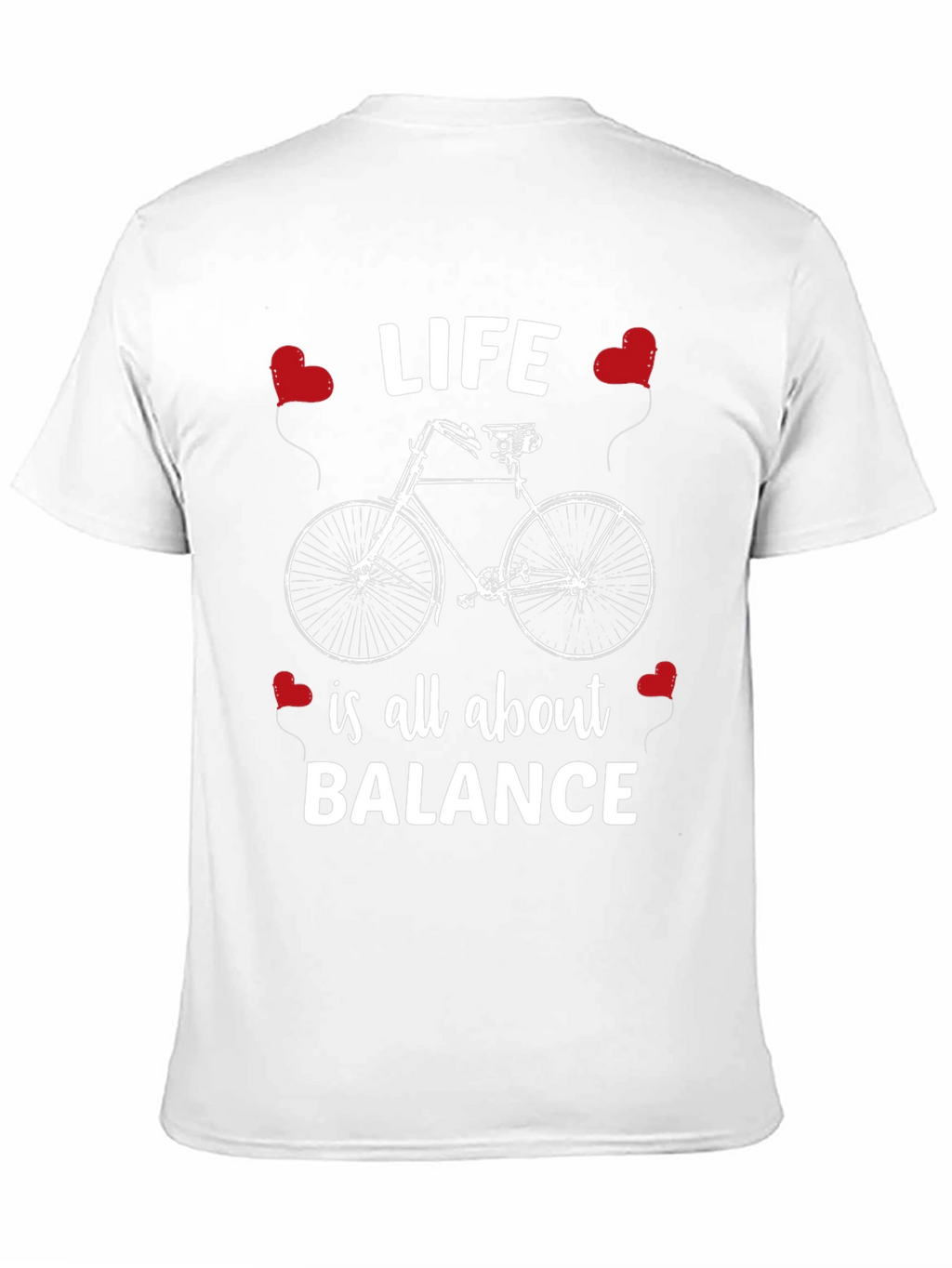 Life Balance Bicycle Graphic T-Shirt