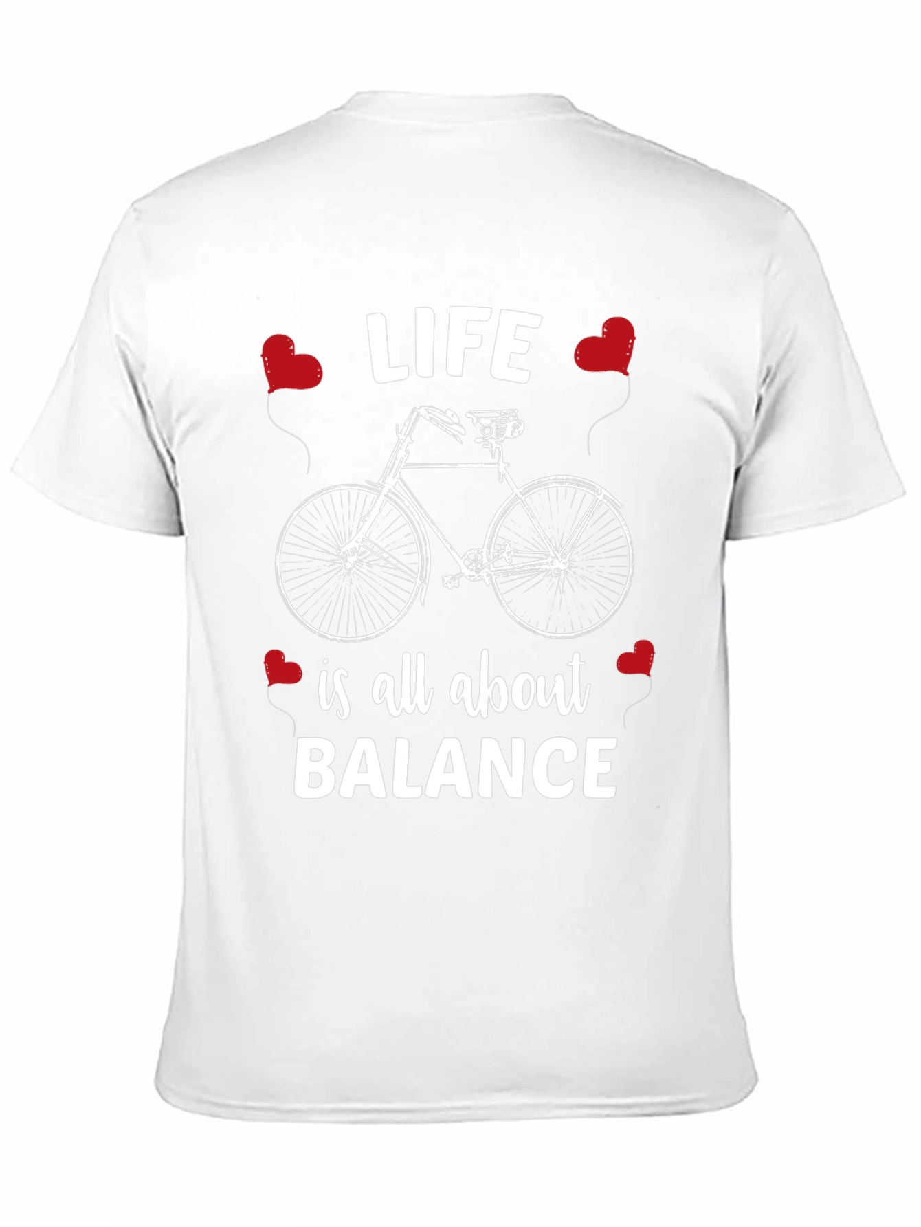 Life Balance Bicycle Graphic T-Shirt