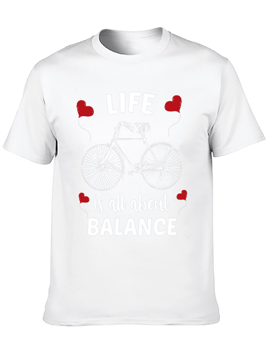Life Balance Bicycle Graphic T-Shirt