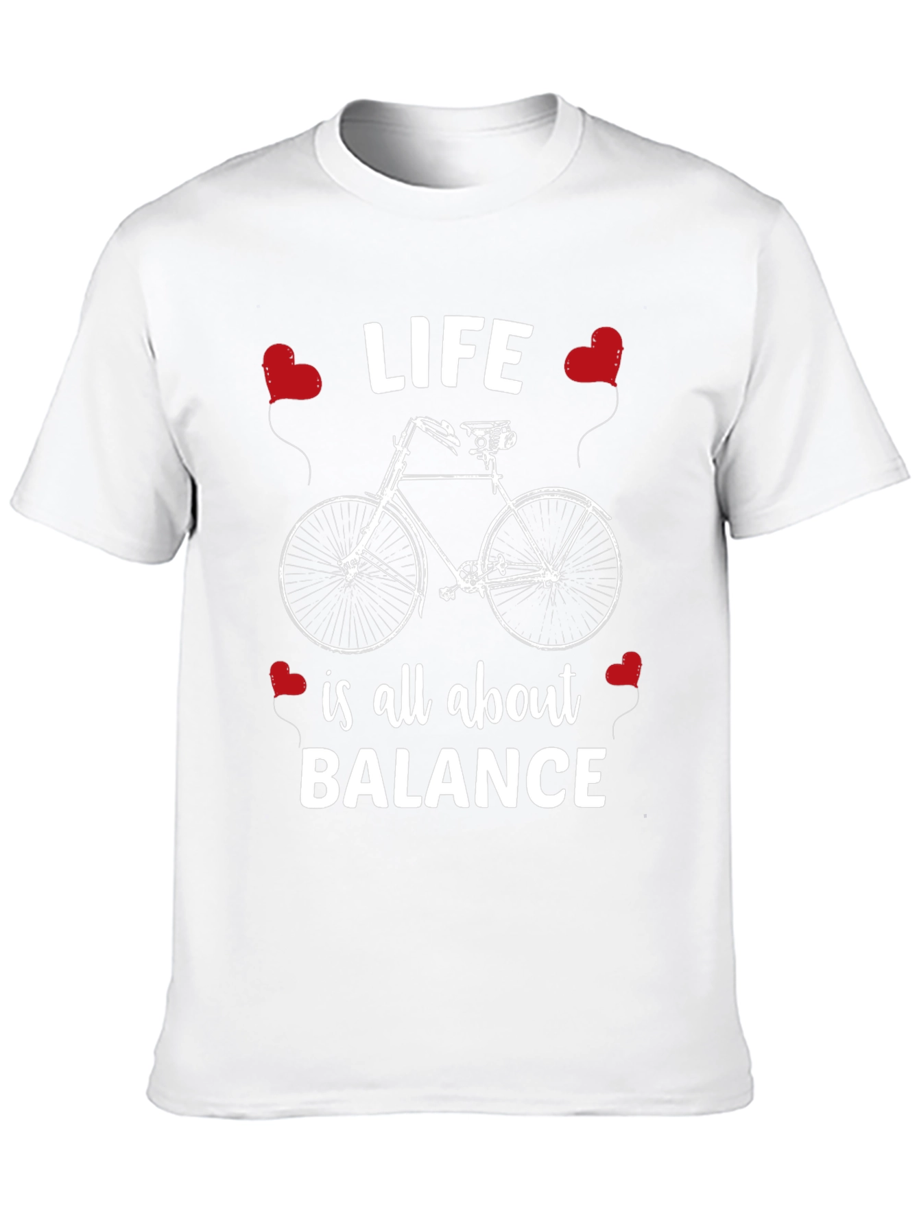 Life Balance Bicycle Graphic T-Shirt