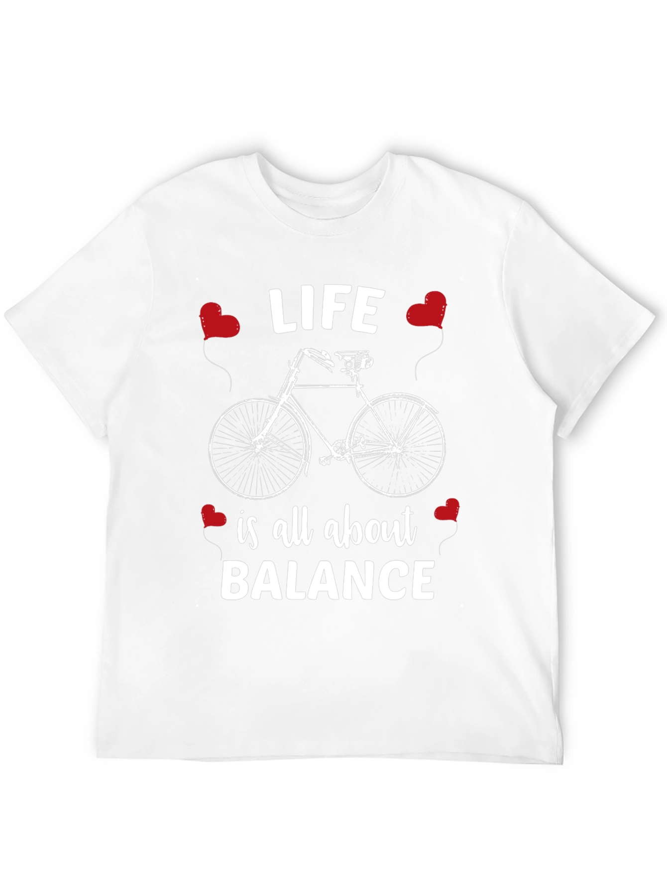 Life Balance Bicycle Graphic T-Shirt