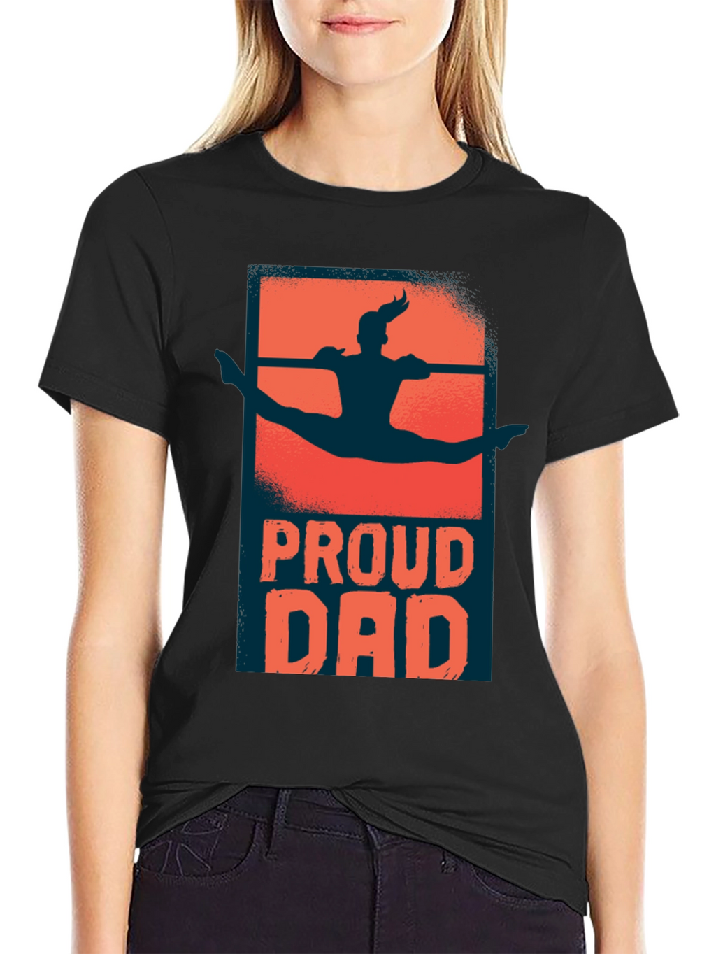 Proud Dad T-Shirt Gymnastics Graphic
