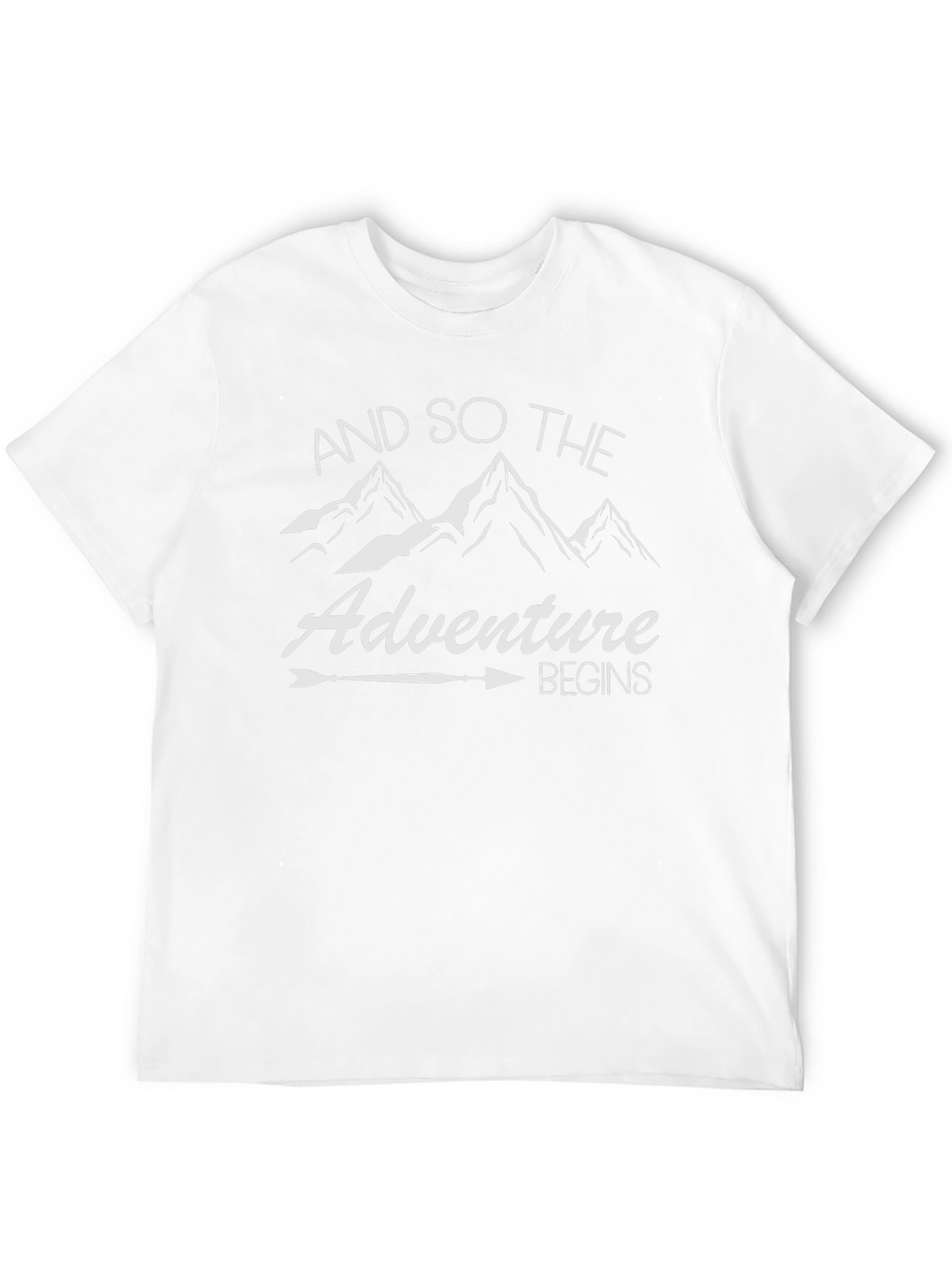 Adventure Begins Graphic Tee - Black Cotton T-Shirt