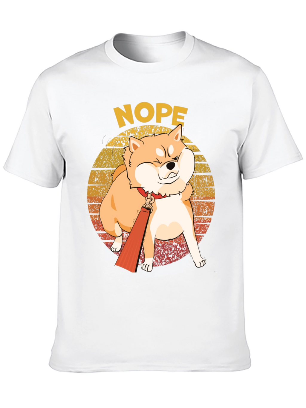 Nope Shiba Inu T-Shirt - Funny Dog Tee