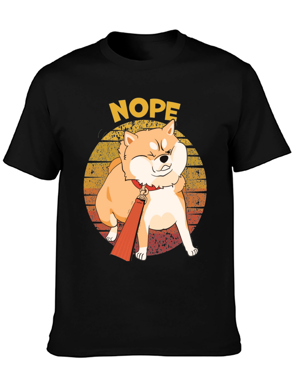 Nope Shiba Inu T-Shirt - Funny Dog Tee