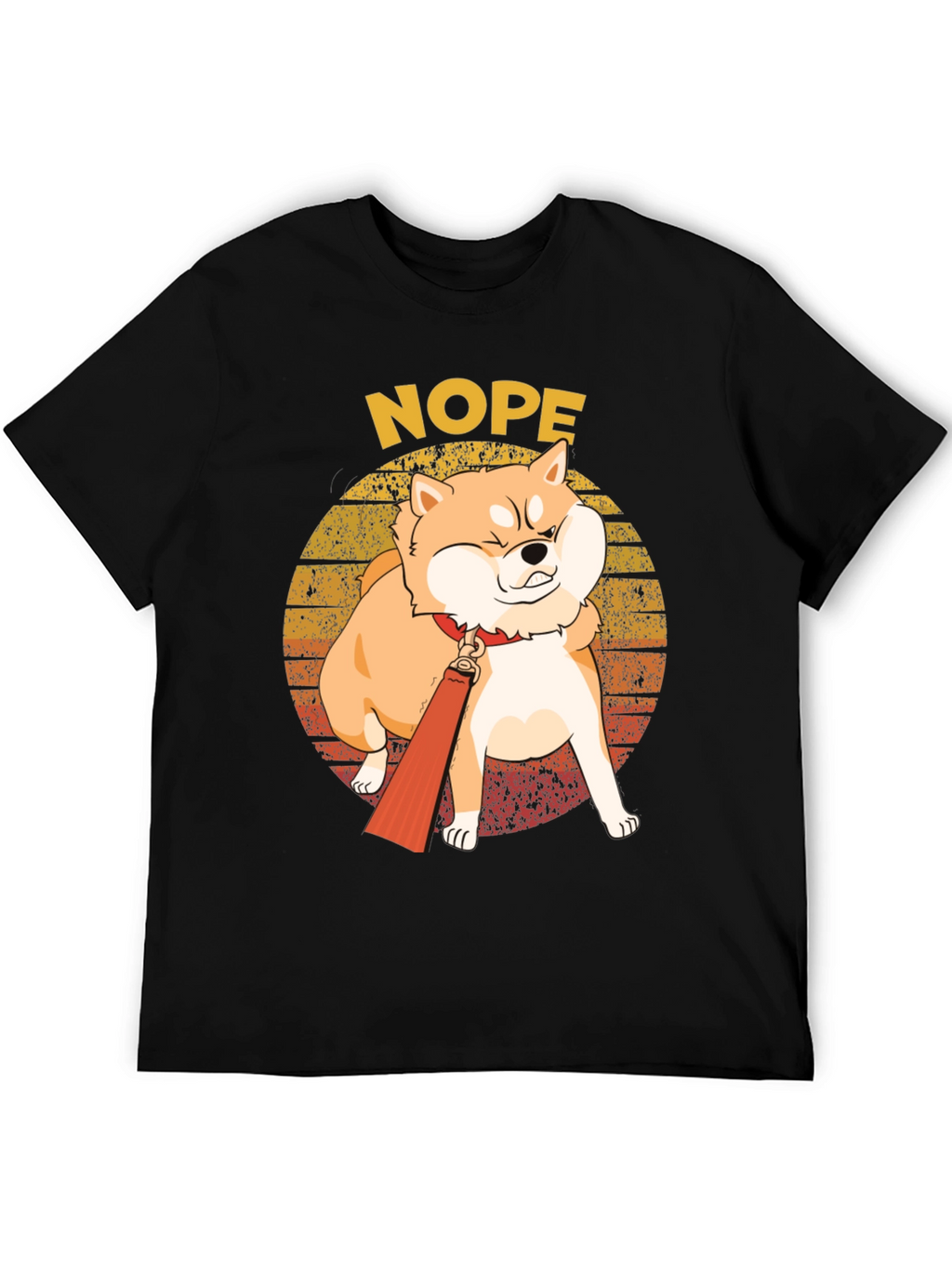 Nope Shiba Inu T-Shirt - Funny Dog Tee