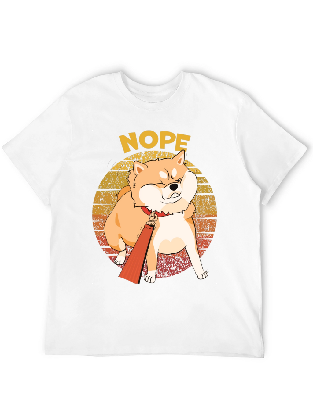 Nope Shiba Inu T-Shirt - Funny Dog Tee