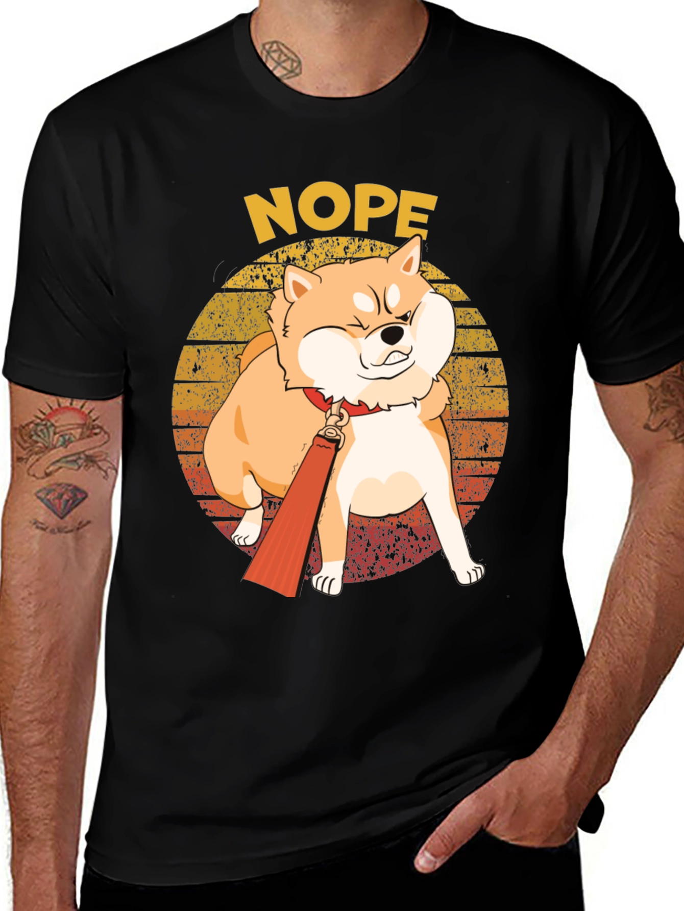 Nope Shiba Inu T-Shirt - Funny Dog Tee