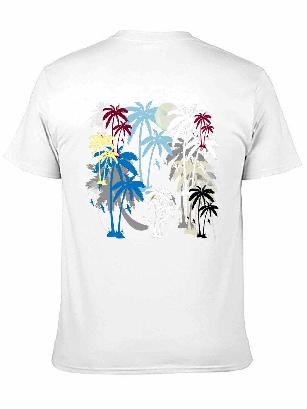 Tropical Palm Tree Silhouette Graphic T-Shirt