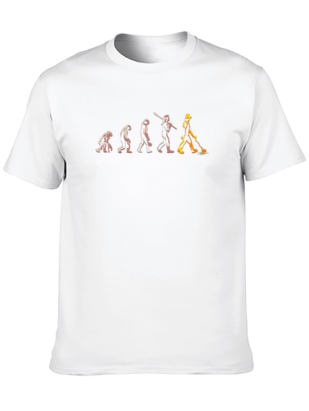 Evolution of Construction Worker T-Shirt