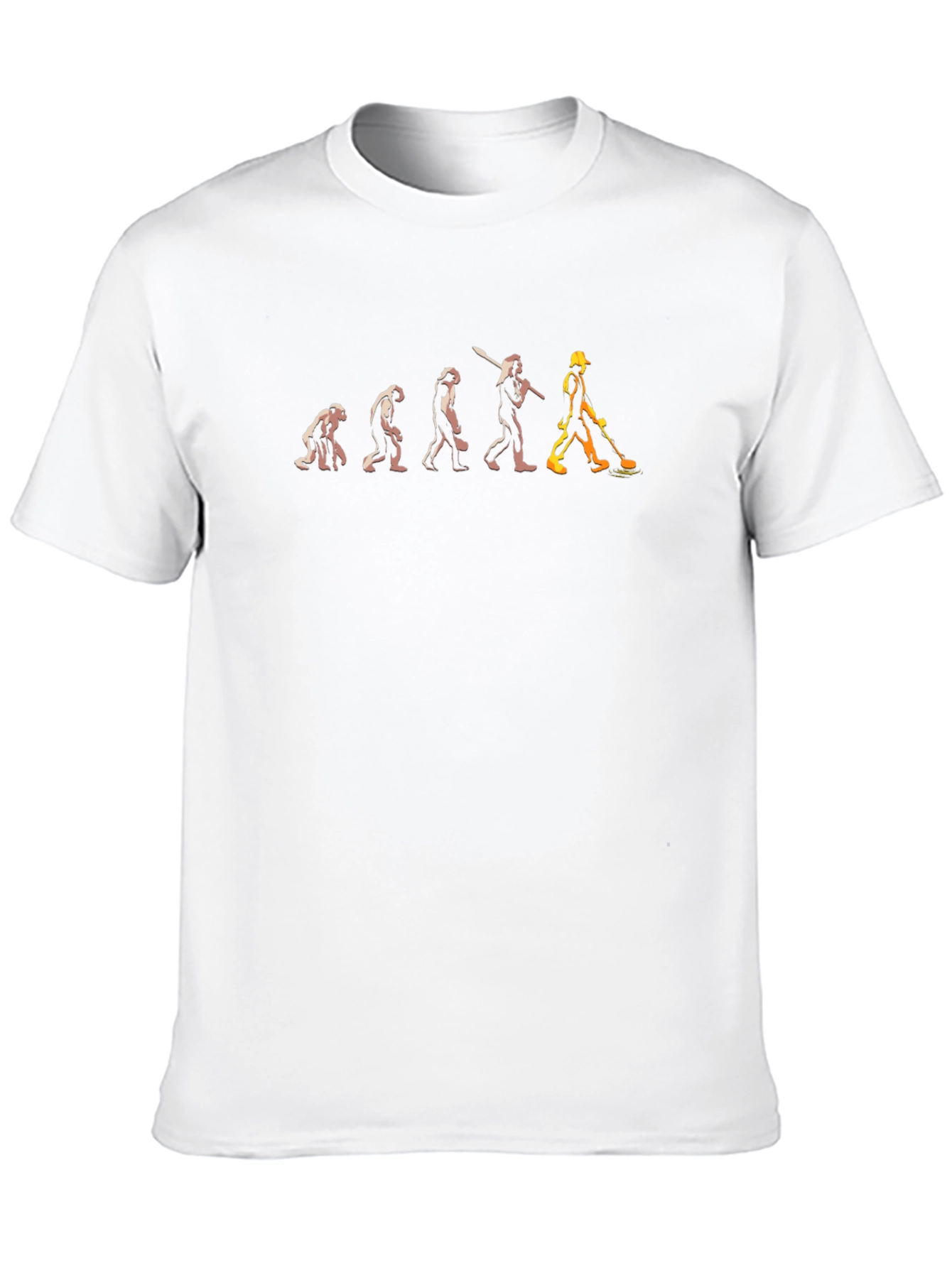 Evolution of Construction Worker T-Shirt