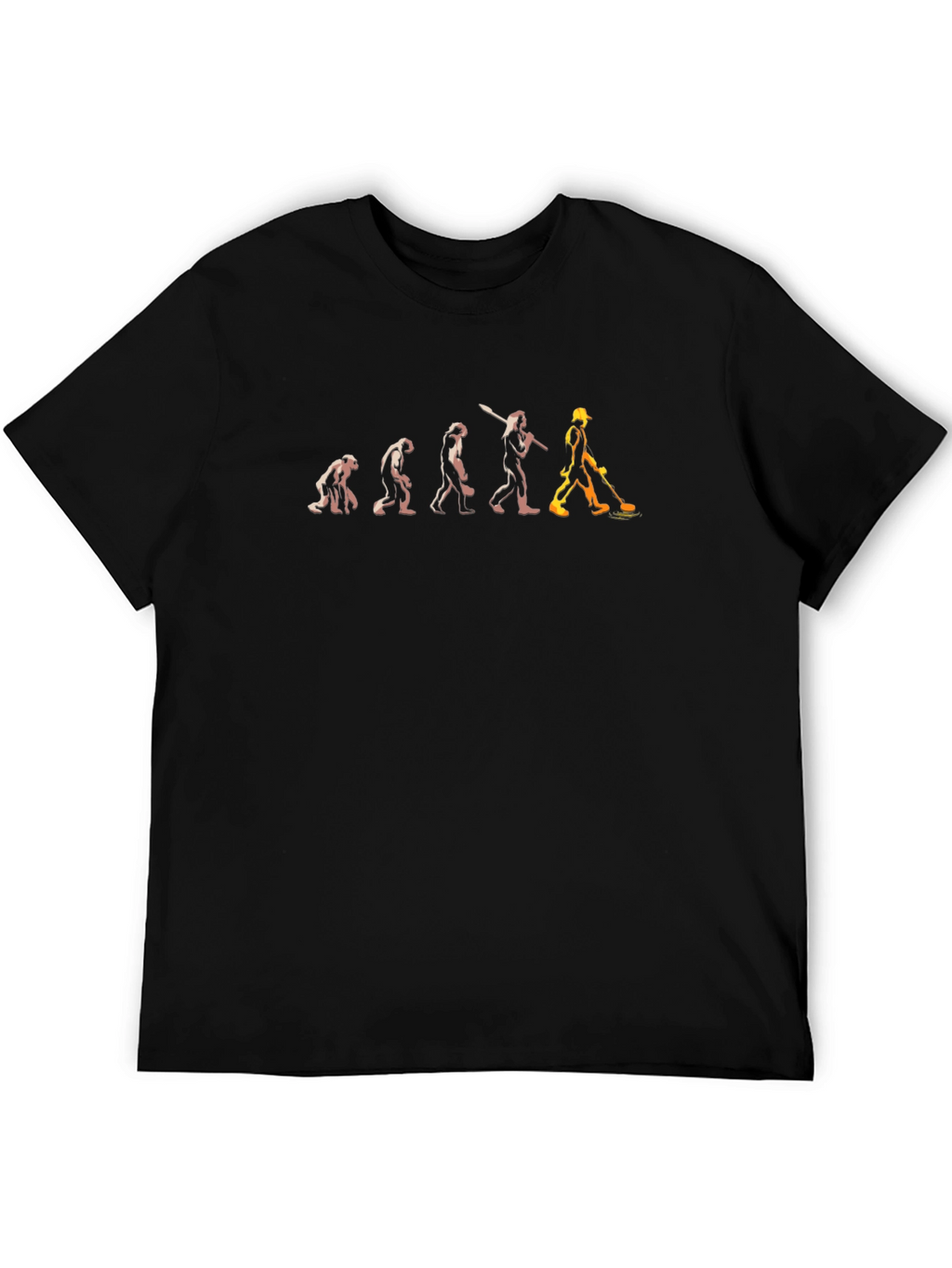 Evolution of Construction Worker T-Shirt