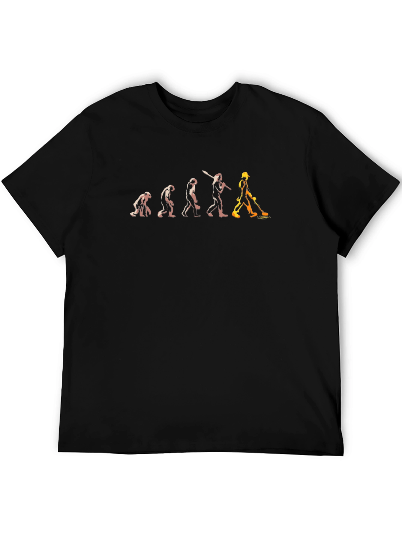 Evolution of Construction Worker T-Shirt