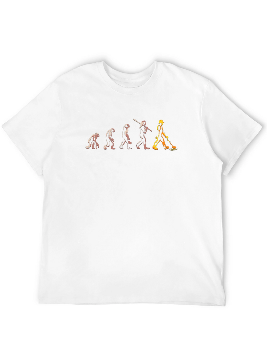 Evolution of Construction Worker T-Shirt
