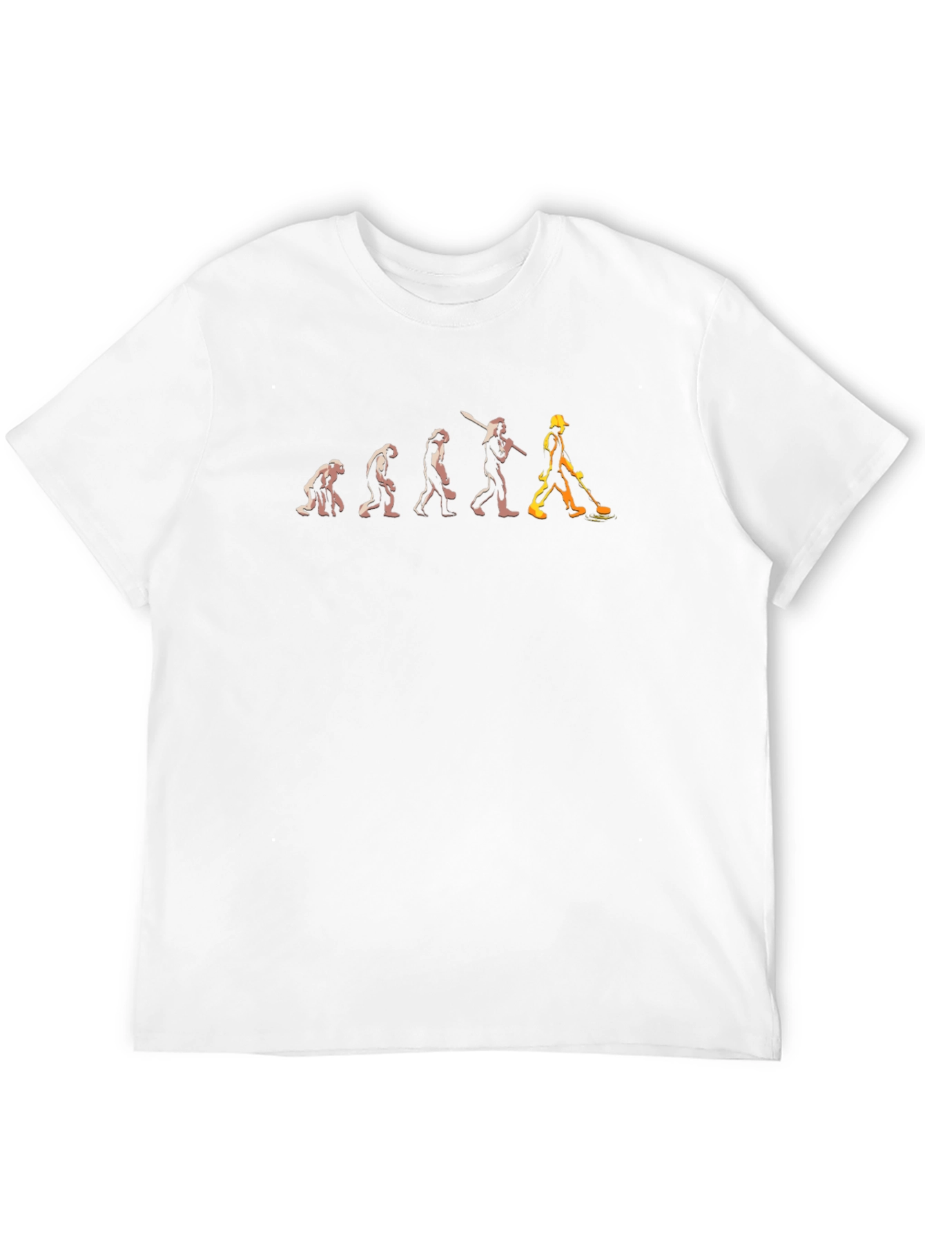 Evolution of Construction Worker T-Shirt