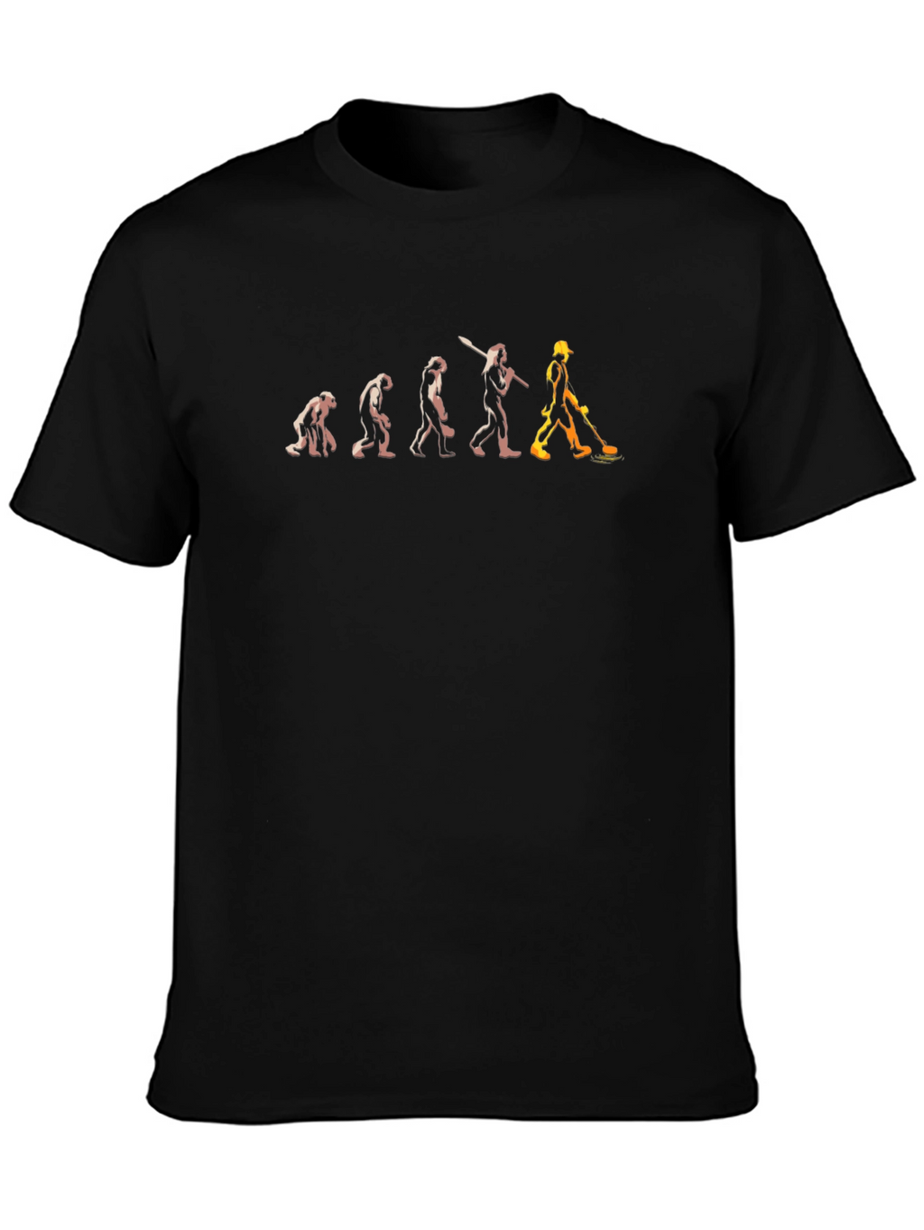 Evolution of Construction Worker T-Shirt
