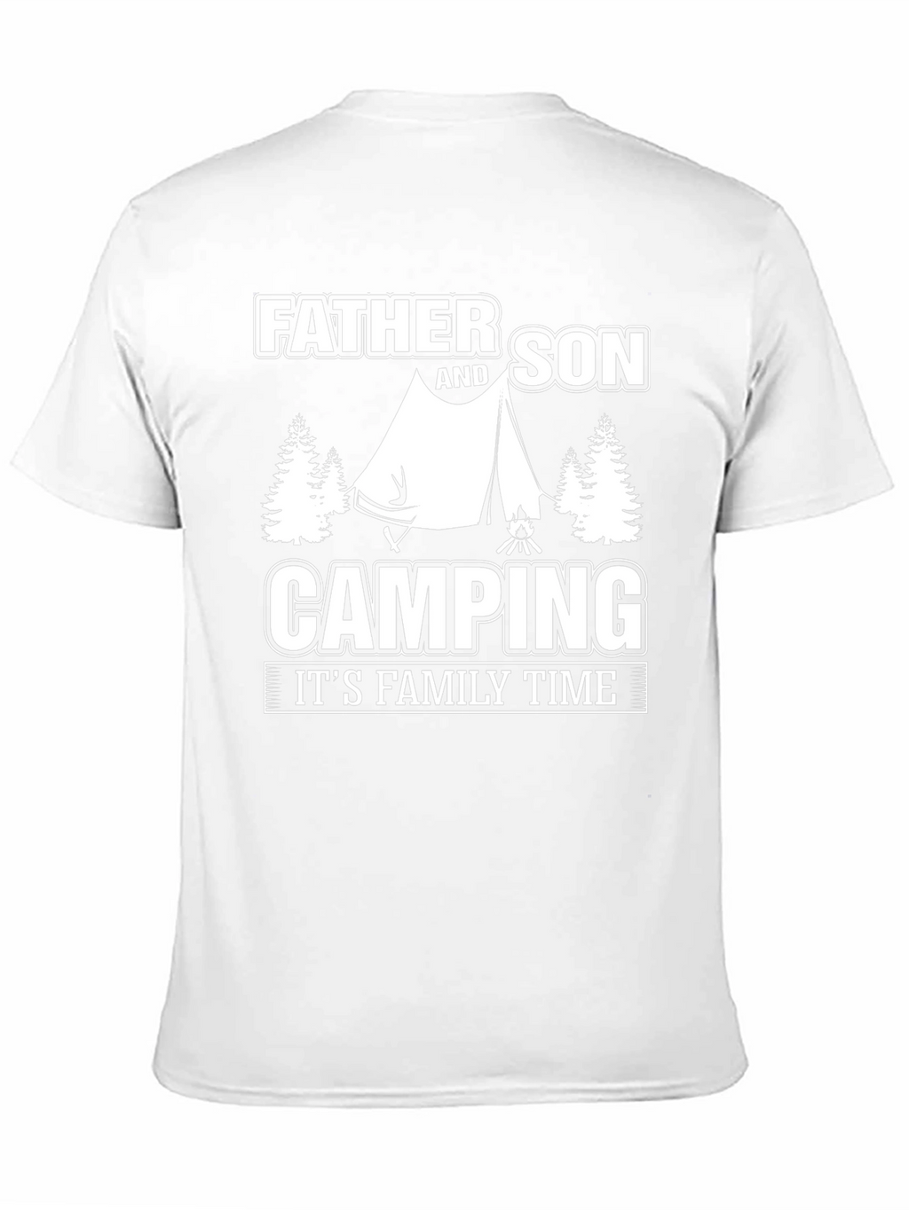Father and Son Camping T-Shirt - Family Time