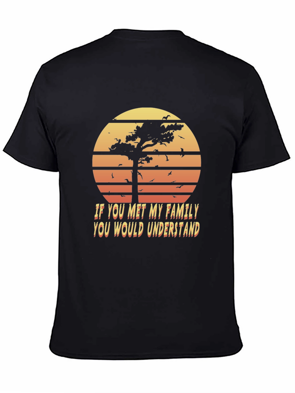 Retro Family Humor T-Shirt - Sunset Graphic Tee