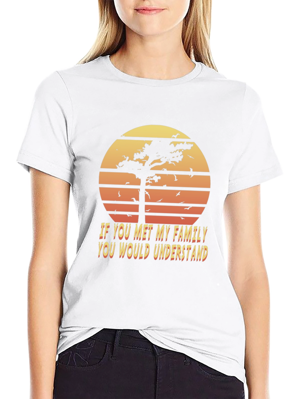 Retro Family Humor T-Shirt - Sunset Graphic Tee