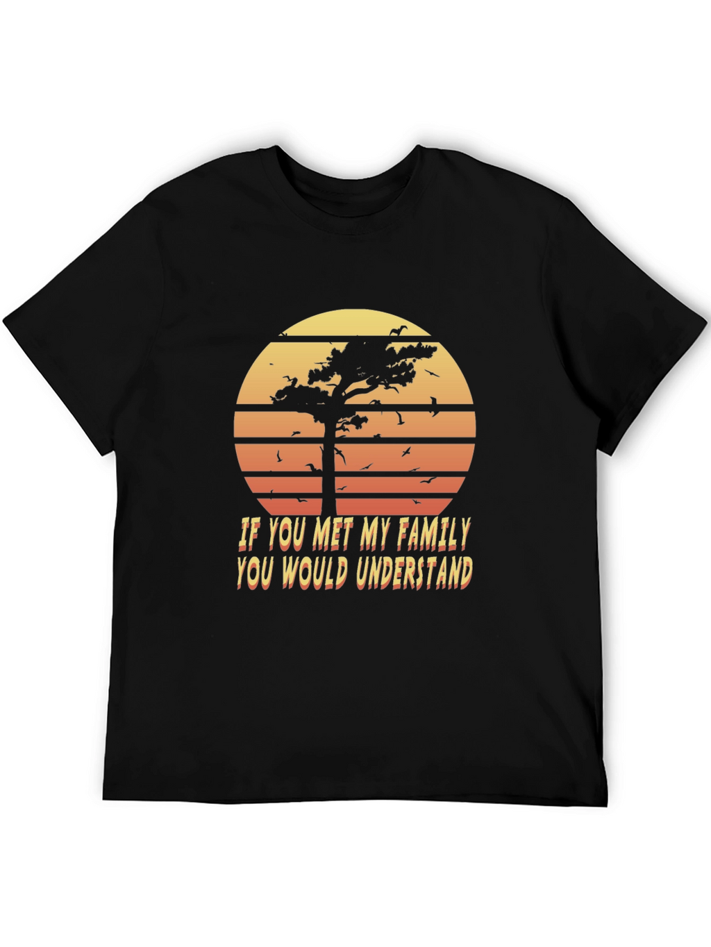 Retro Family Humor T-Shirt - Sunset Graphic Tee