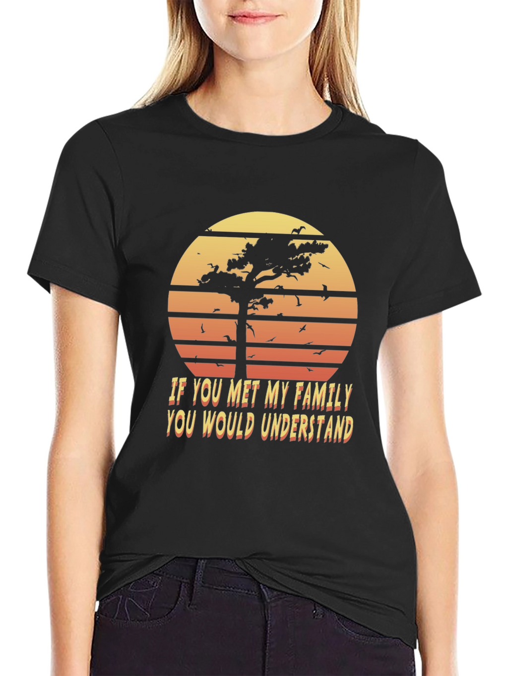 Retro Family Humor T-Shirt - Sunset Graphic Tee