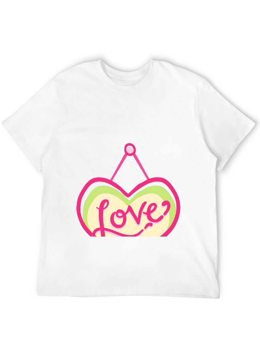 Love Heart Graphic Black T-Shirt