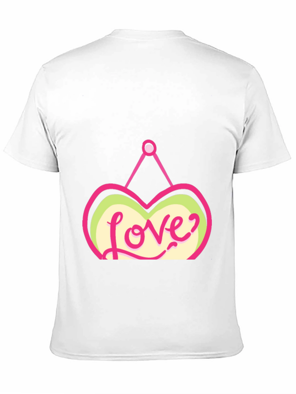 Love Heart Graphic Black T-Shirt