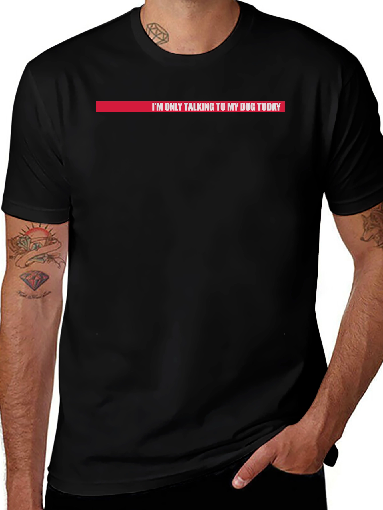 Dog Lover T-Shirt - Im Only Talking To My Dog Today