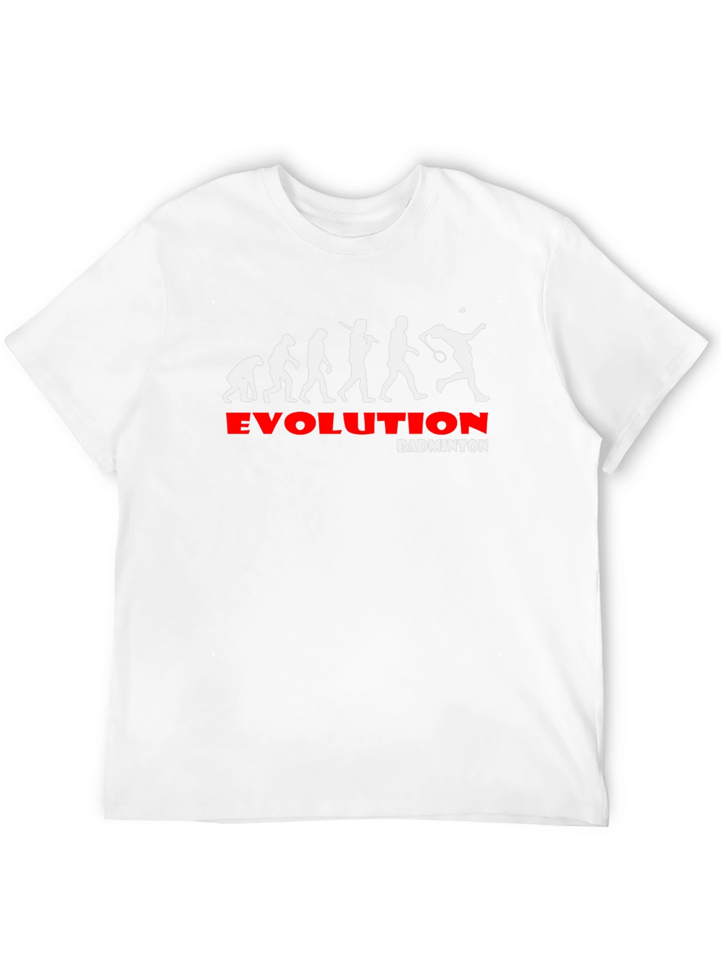 Evolution of Badminton Black Graphic Tee