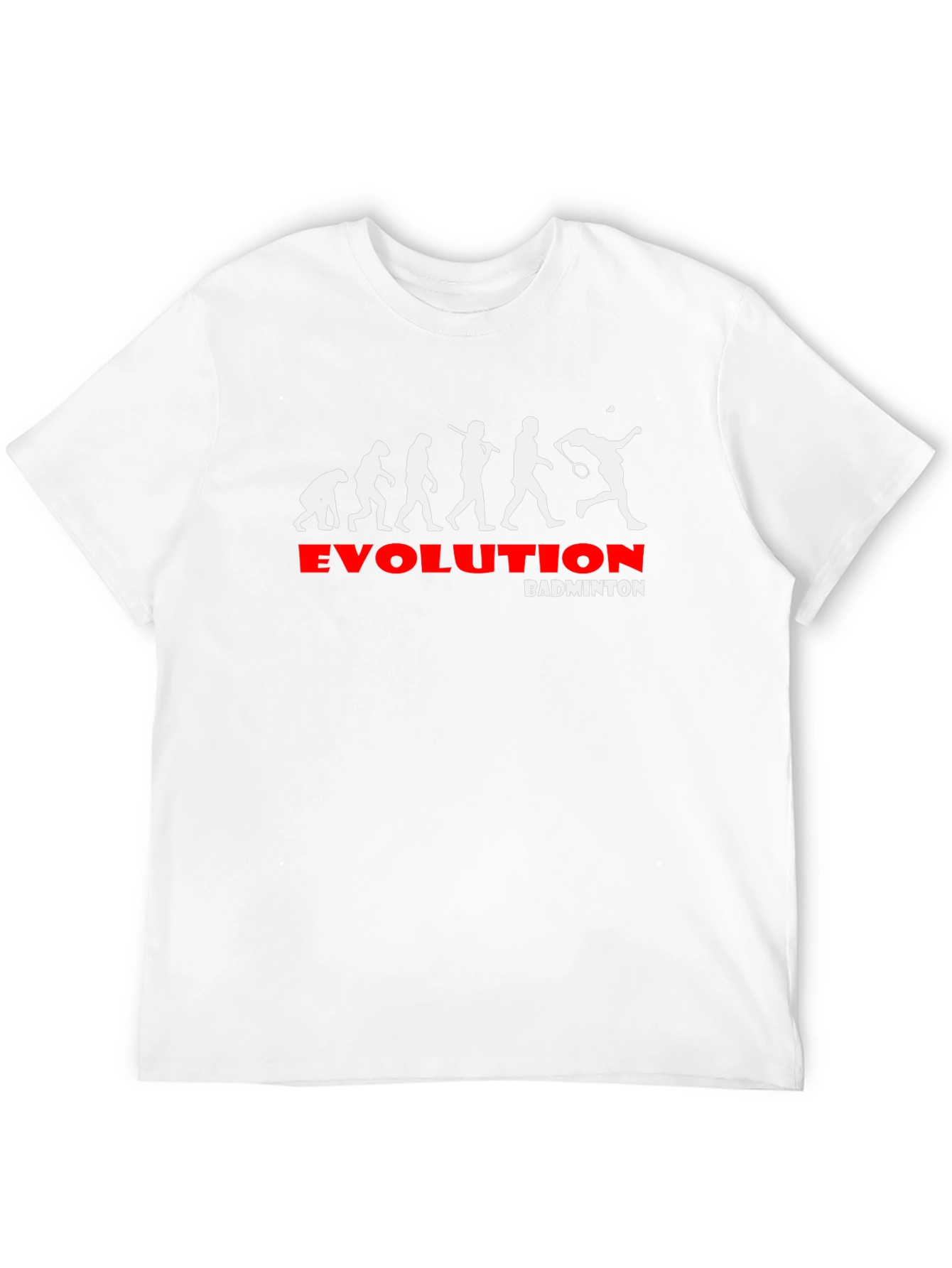 Evolution of Badminton Black Graphic Tee