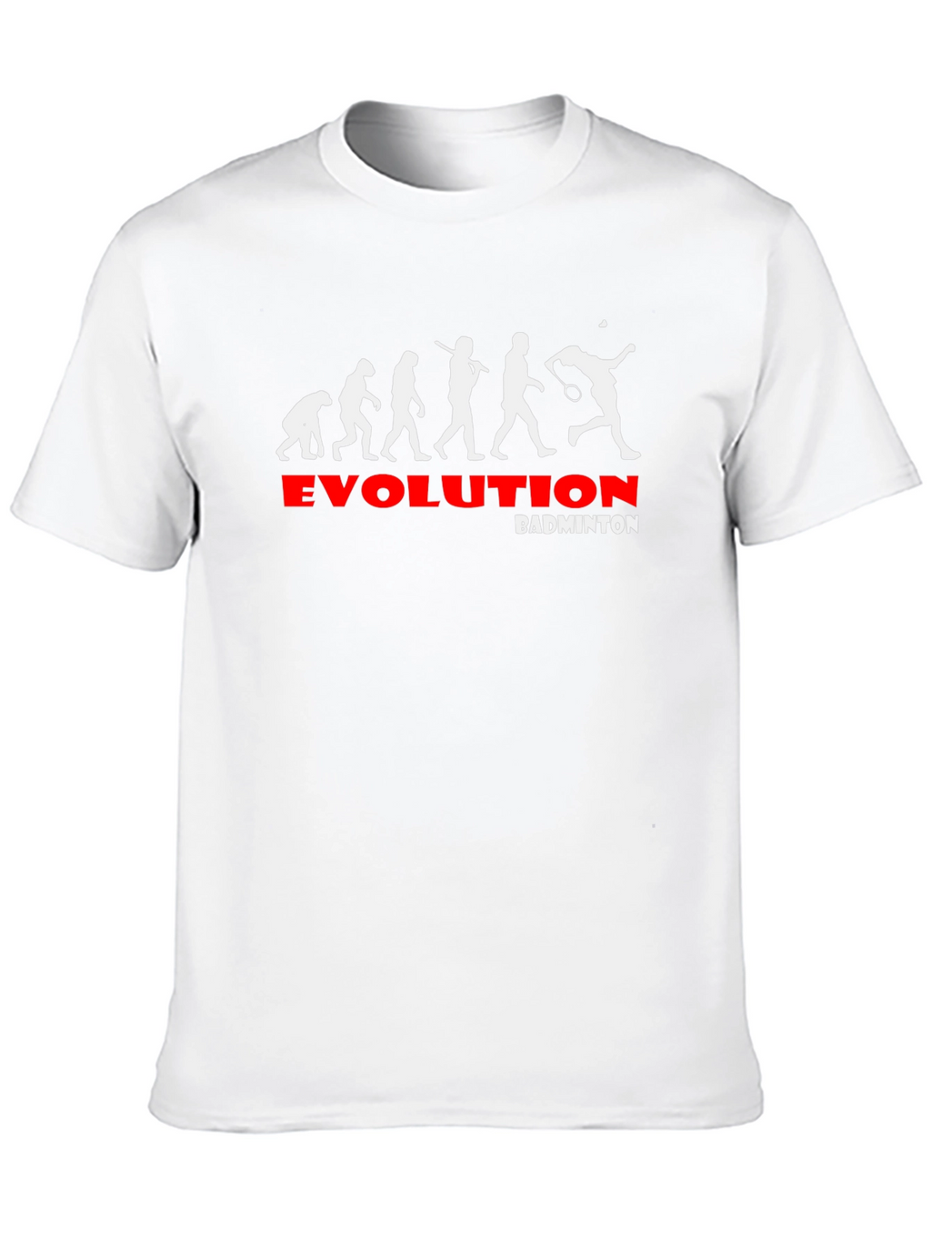 Evolution of Badminton Black Graphic Tee