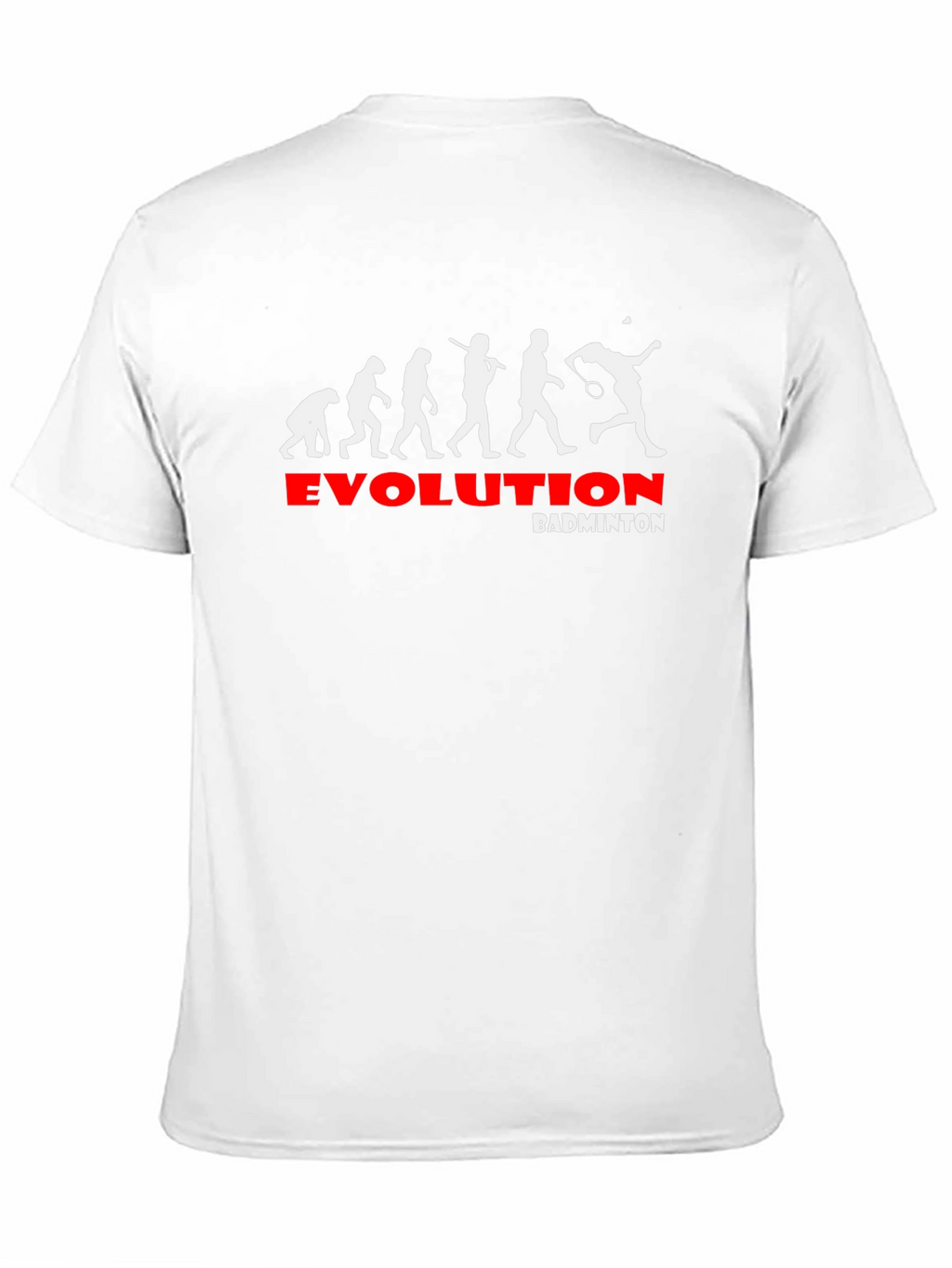 Evolution of Badminton Black Graphic Tee