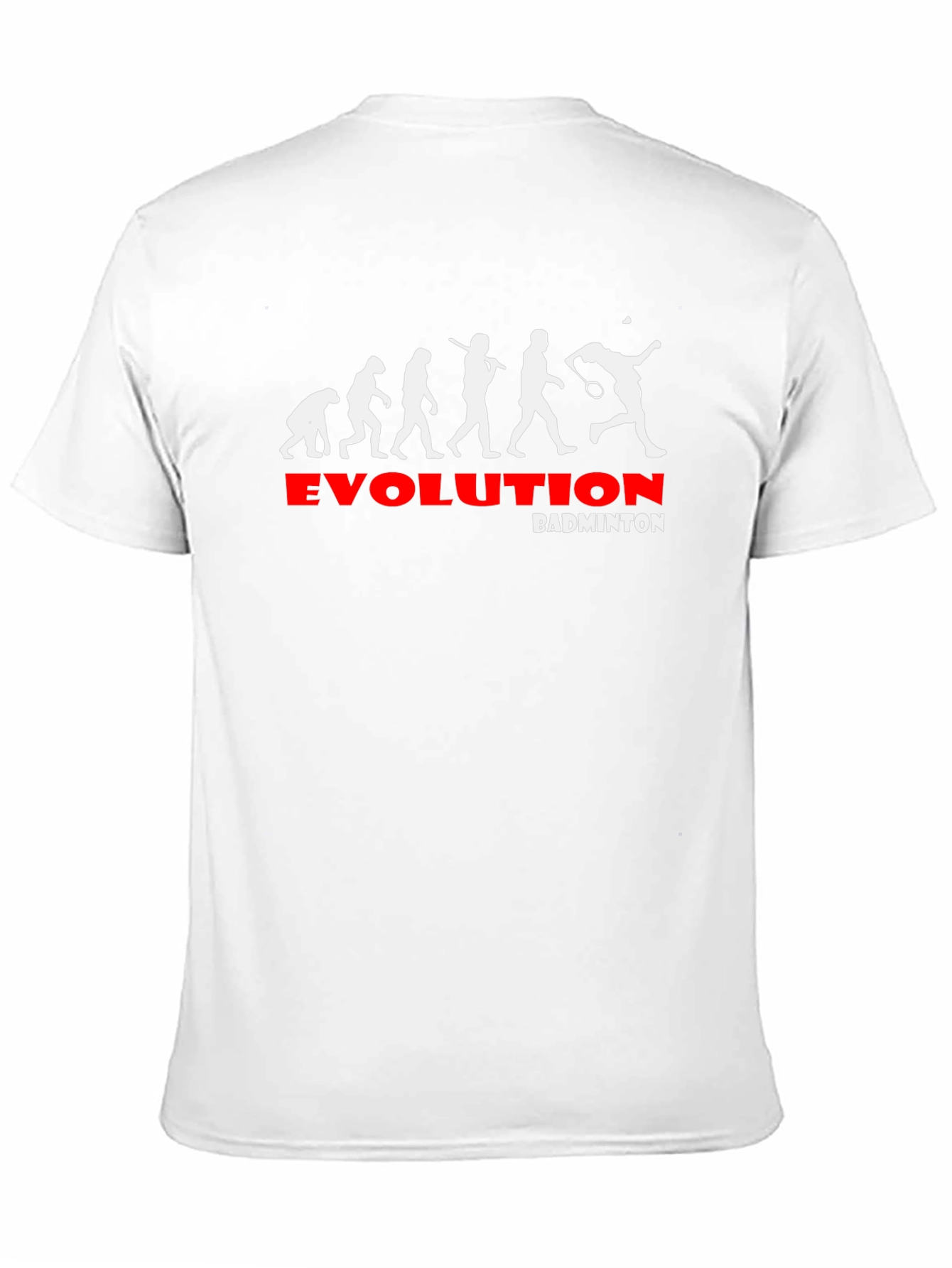 Evolution of Badminton Black Graphic Tee
