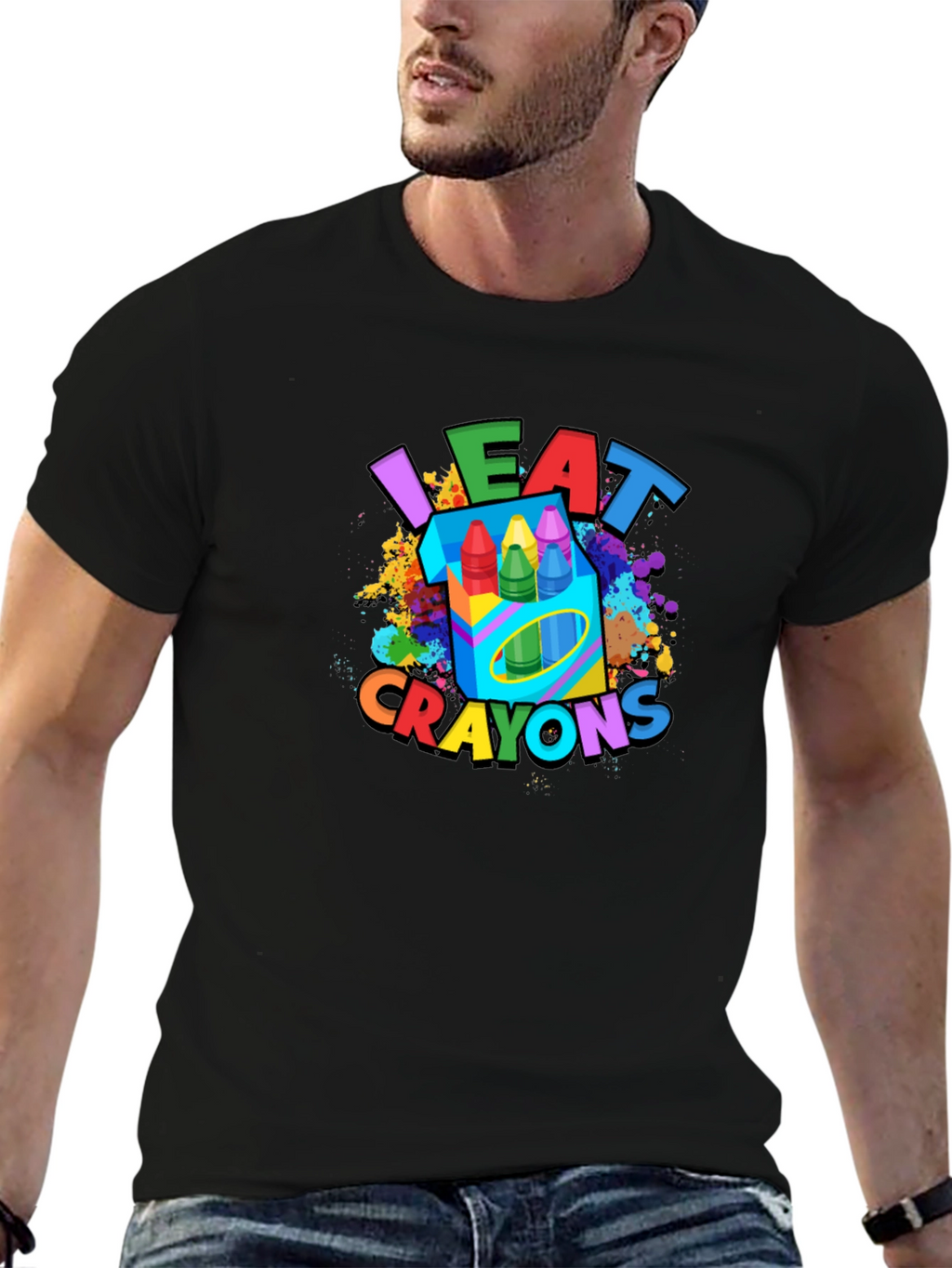 I Eat Crayons T-Shirt - Funny Graphic Tee